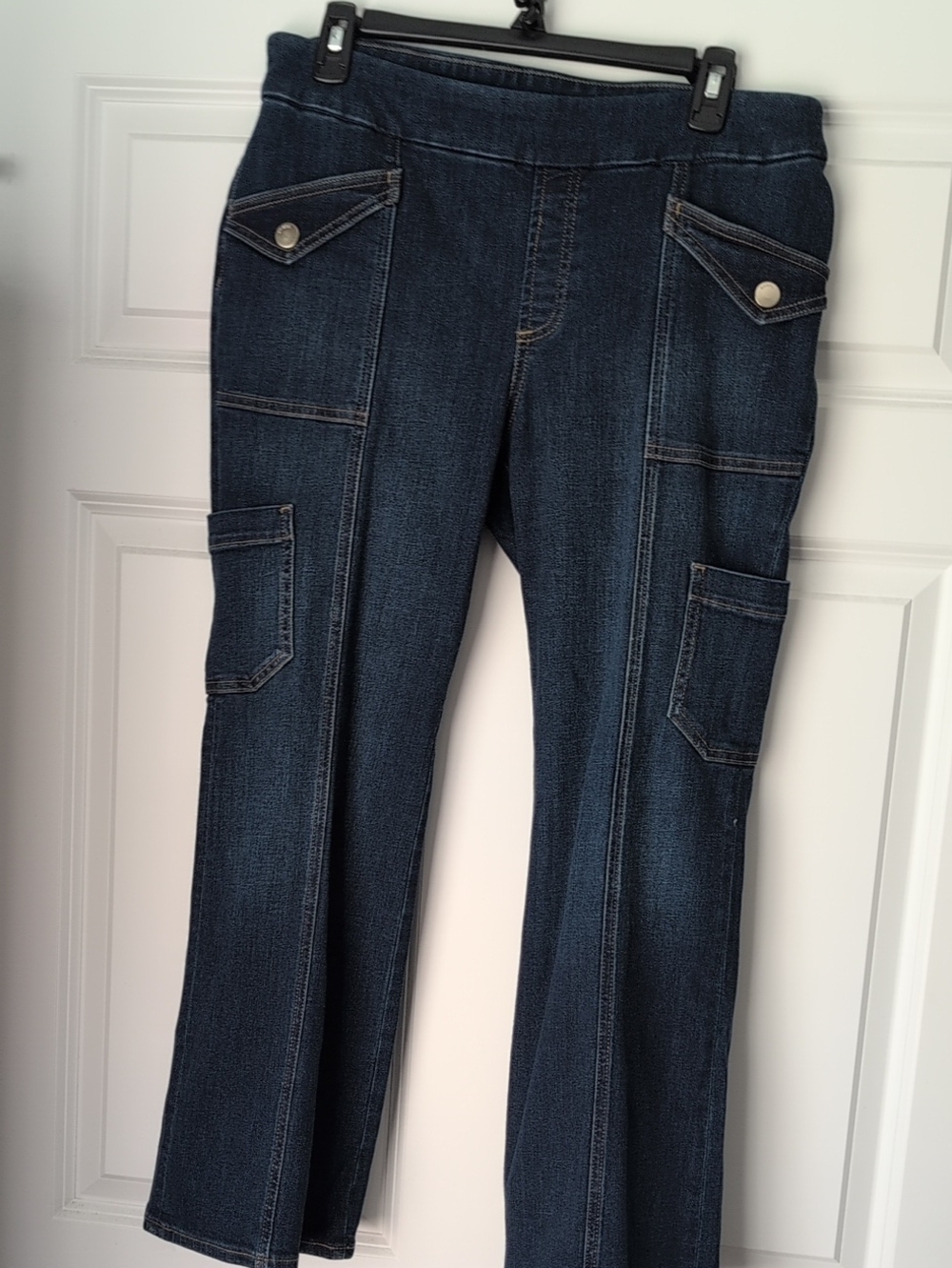 Chico's Pull-on Bootcut Cargo-Style Jeans